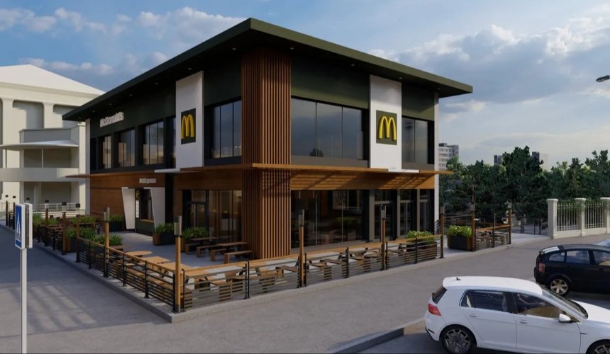 Як виглядатиме оновлений McDonald’s біля Центрального вокзалу Києва: фото