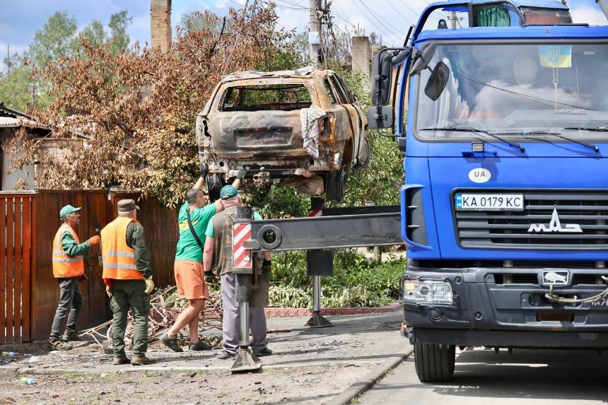 У Вишневому безперервно триває ліквідація наслідків обстрілу