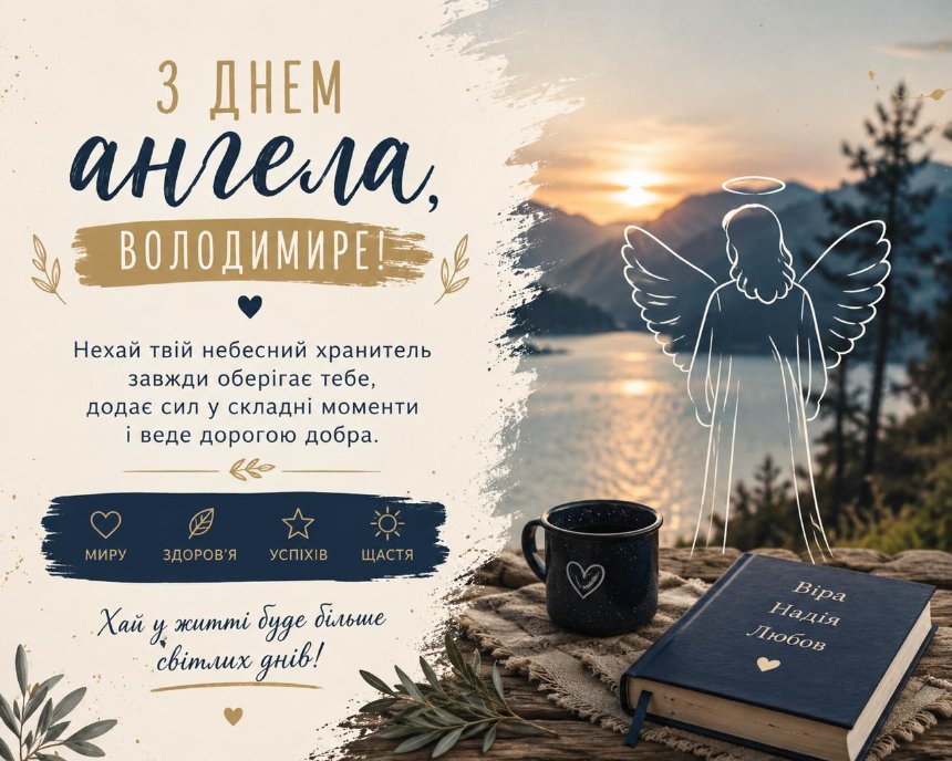 Листівки та картинки з Днем ангела Володимира