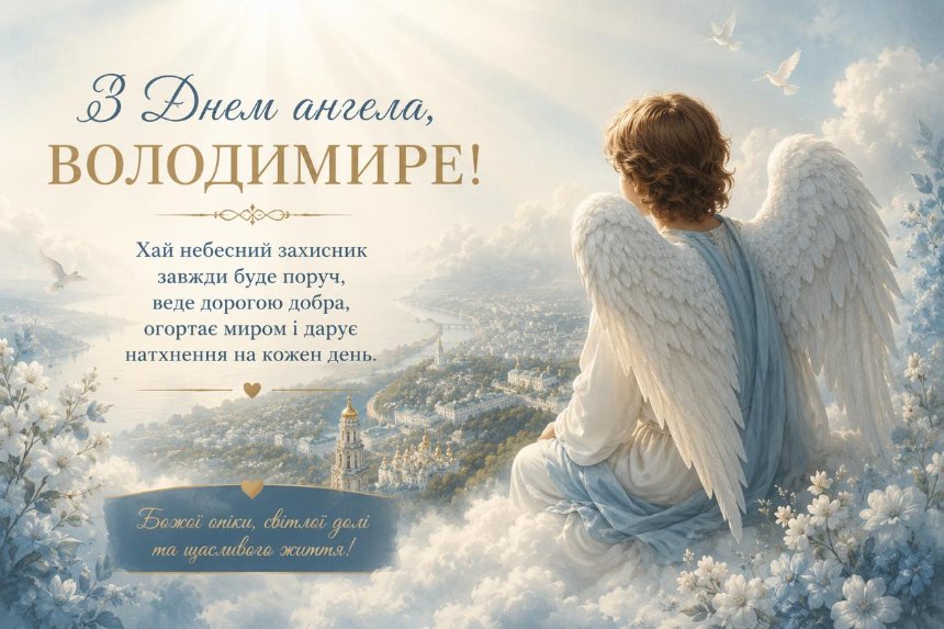 День ангела Володимира — листівка для Viber і Telegram