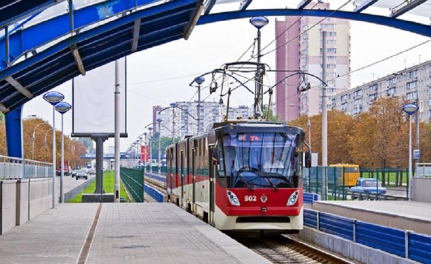 В Киеве временно закроют станцию скоростного трамвая