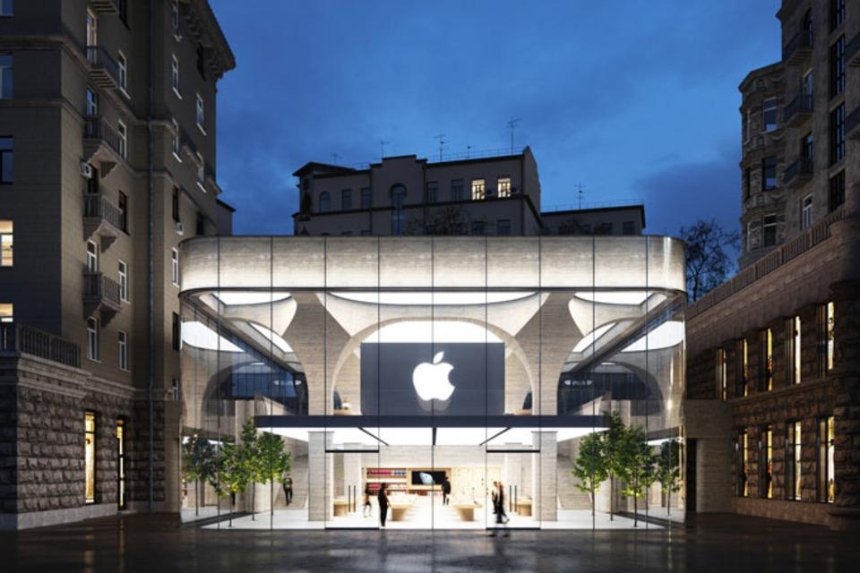 Украинские архитекторы разработали концепт магазина Apple в Киеве