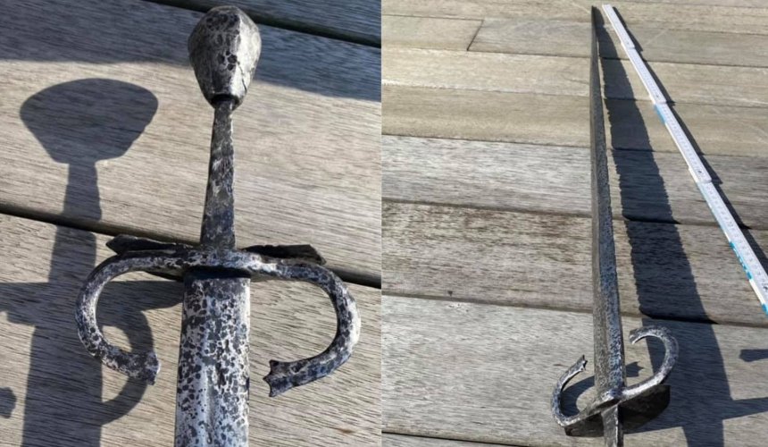 В Тернопольской области нашли уникальный 500-летний меч
