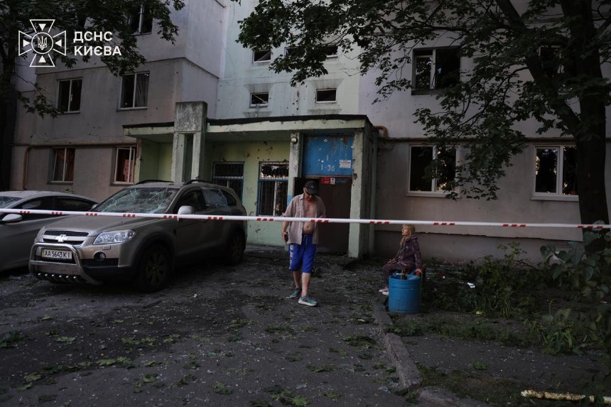 У Києві завершили ліквідацію наслідків ворожого обстрілу 1 серпня