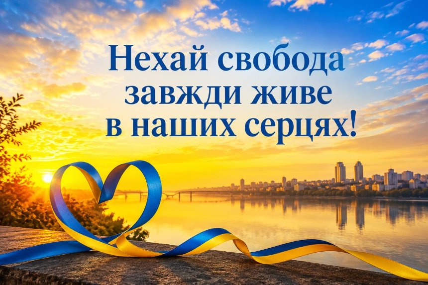Нехай свобода живе в наших серцях — привітання
