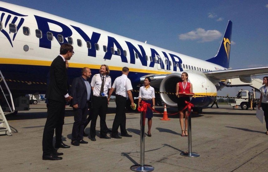 Ryanair увеличит количество рейсов в Украину в следующем году