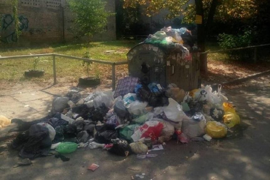 Жители столицы жалуются на кучи мусора (фото)