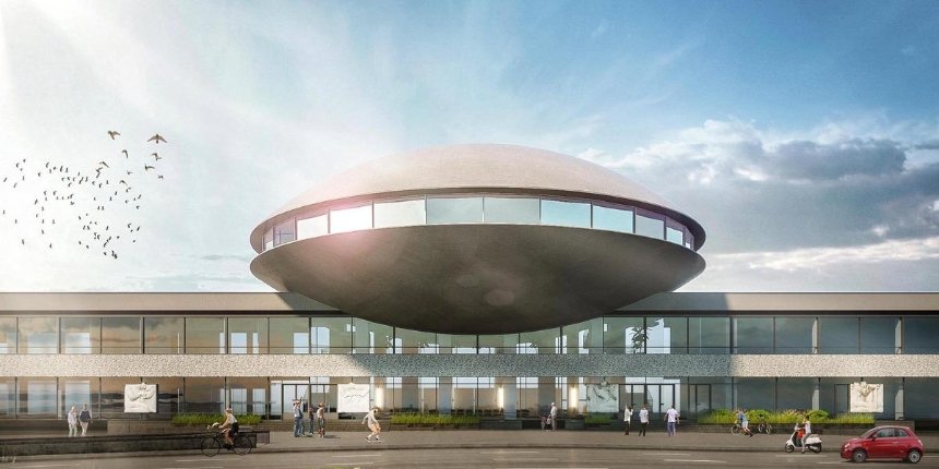 Как может выглядеть здание «Летающей тарелки» на Лыбедской после реконструкции