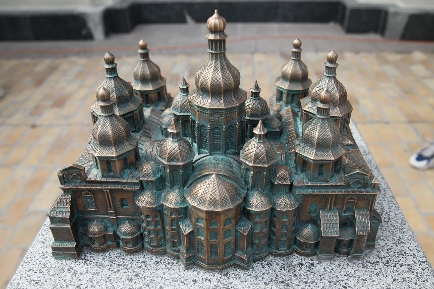 В Киеве открыли 3D-конструкцию Софийского собора