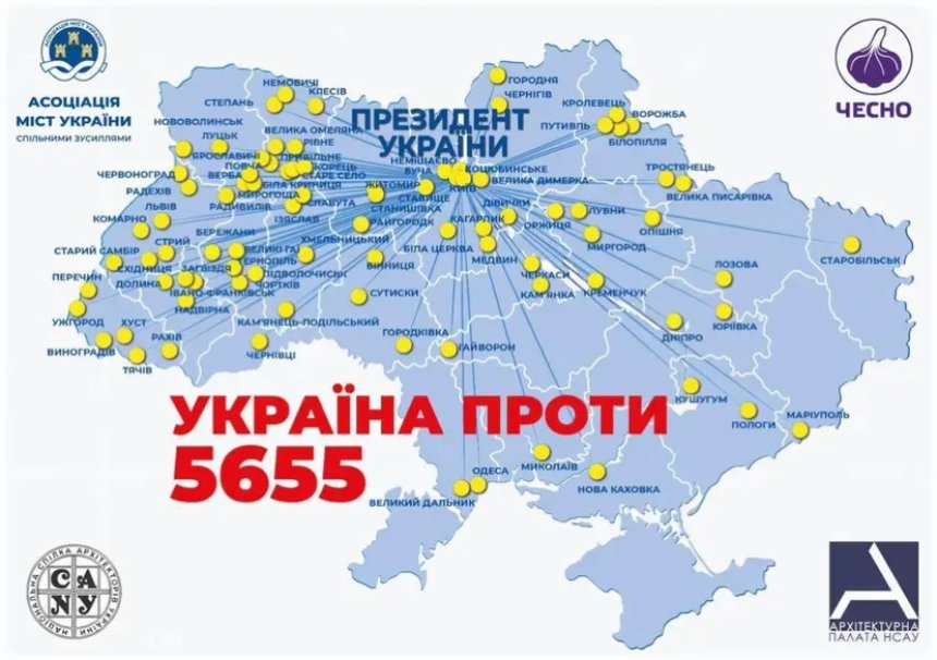 У четвер, 7 вересня 2023, пройде всеукраїнський марафон "Україна проти 5655": активісти закликають ветувати законопроєкт про містобудування.