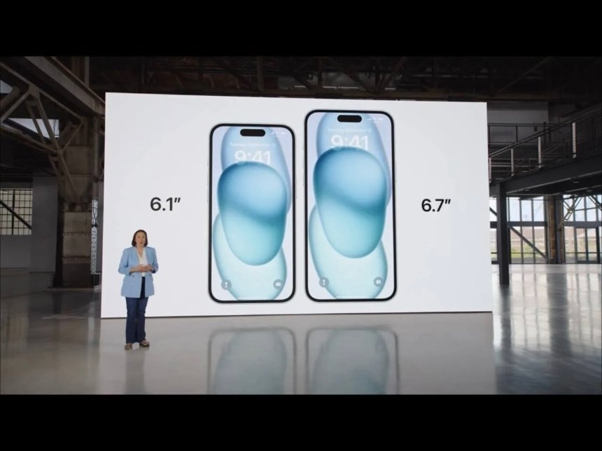 На презентації Apple 2023 представили два розміри: 6,1 дюйма в iPhone 15 Pro і 6,7 — в iPhone 15 Pro Max