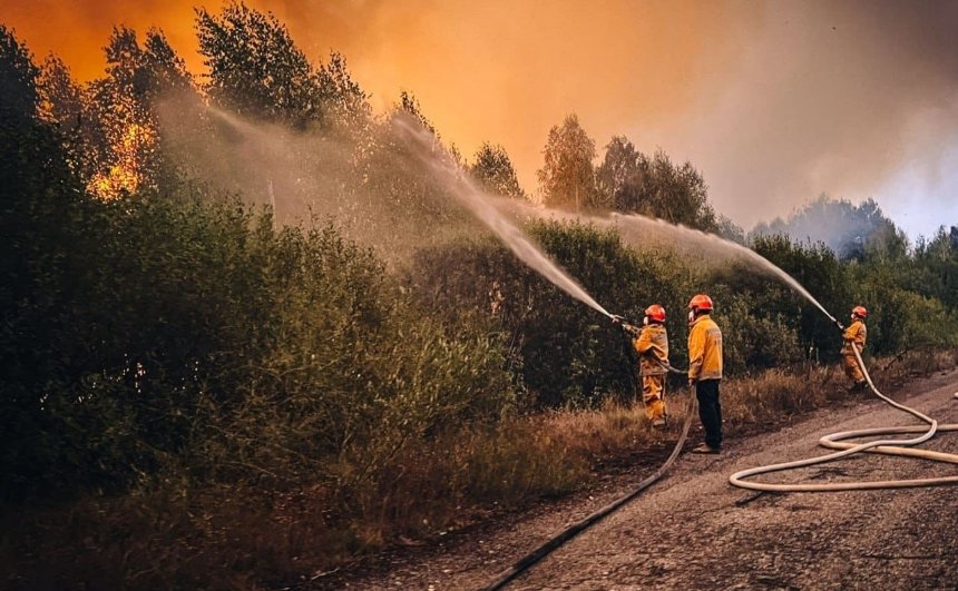 Вогнеборці локалізували масштабну пожежу у Чорнобильській зоні: деталі