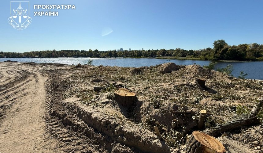 На Русанівській протоці розслідують вирубку дерев і будівельні роботи