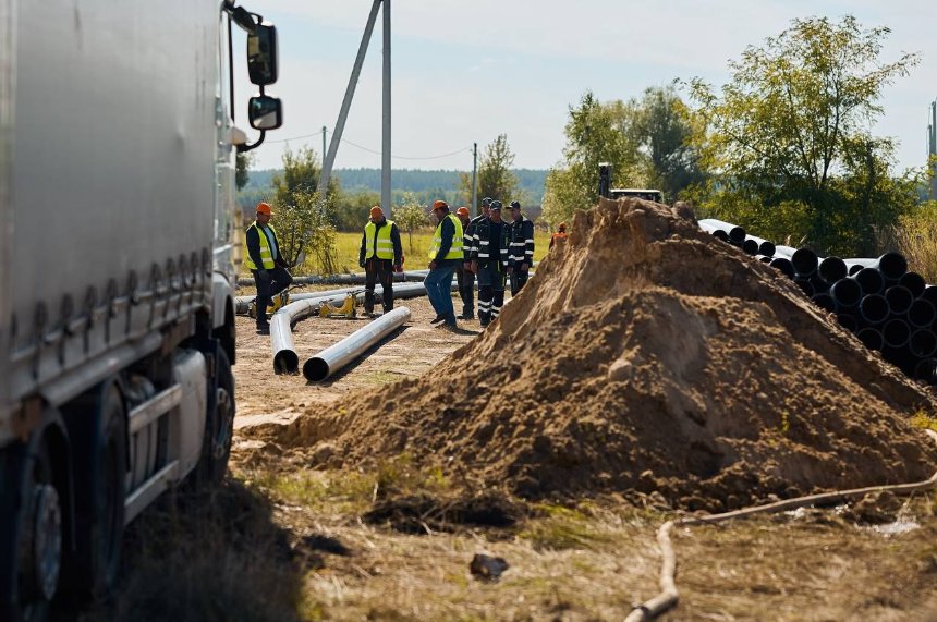 У Київській області будують новий магістральний водогін