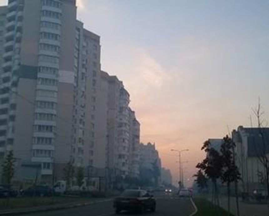 Пригород Киева затянуло дымом: люди жалуются, что нечем дышать (фото)