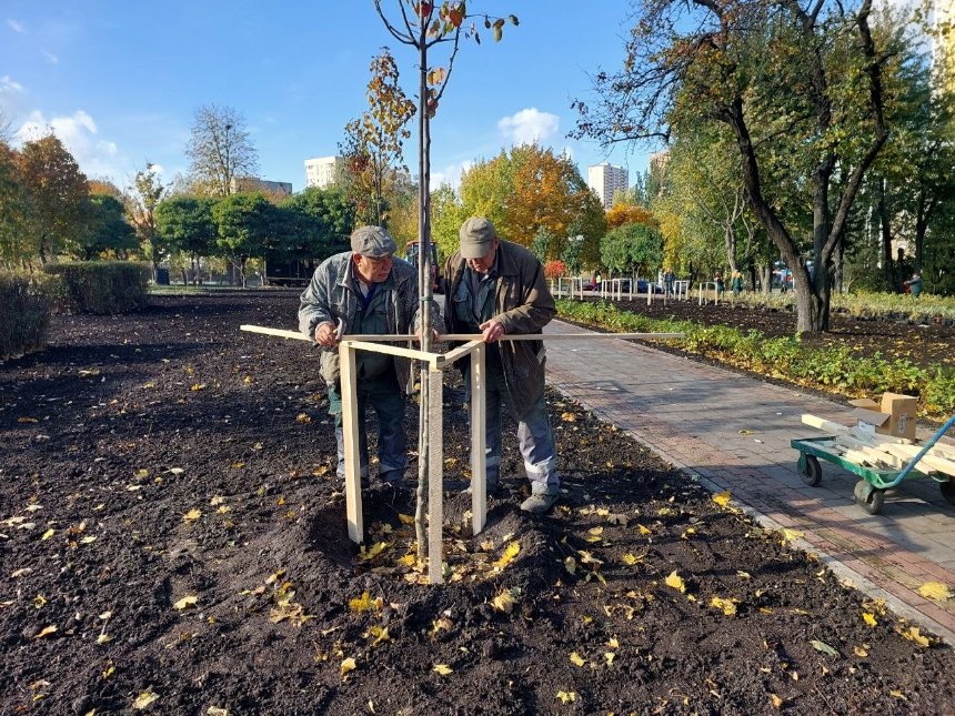 У Києві в парку "Орлятко" висадили нові дерева, кущі та декоративні злаки: як він зараз виглядає.