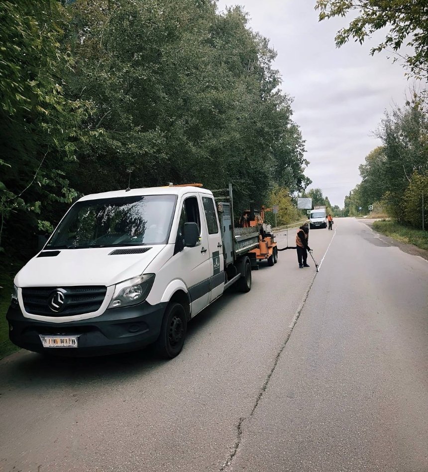 Ремонт доріг на Київщині