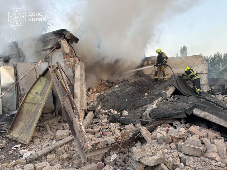 Нічна ворожа атака на Київ 7 жовтня