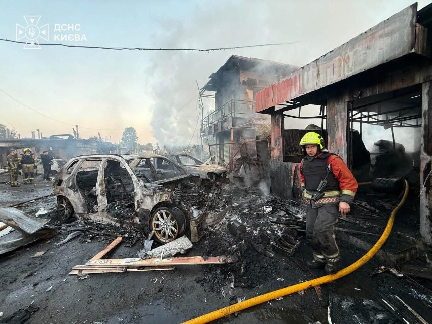 Нічна ворожа атака на Київ 7 жовтня