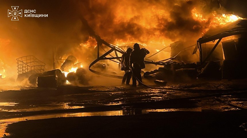 Атака дронів на Київщину Атака дронів на Київщину