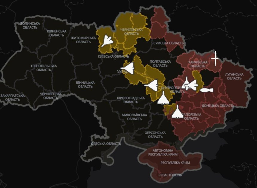 У «Повітряній тривозі» з’явилася карта руху дронів і ракет: як вона працює