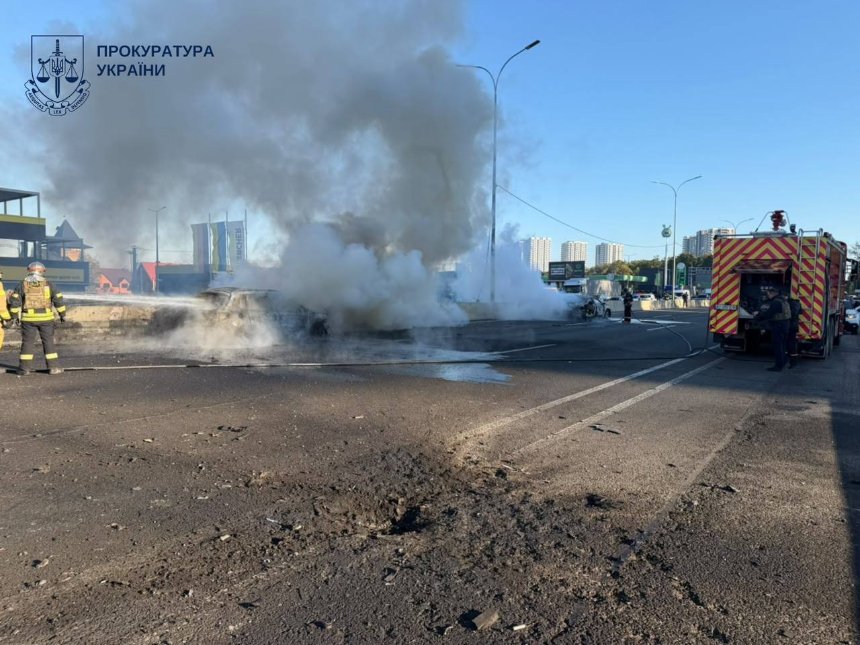 Ворожий безпілотник ударив поблизу траси Київ — Одеса біля ТЦ