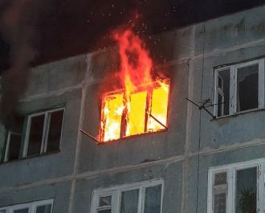 В Киеве из-за сигареты горела квартира