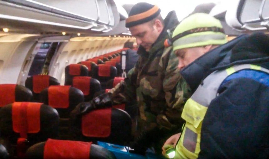 В "Борисполе" на борту самолета разбился ртутный термометр