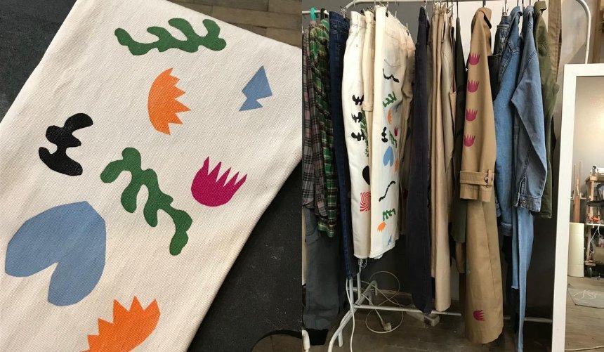 Благотворительный магазин «Ласка» представил апсайкл-коллекцию одежды с шелкографией