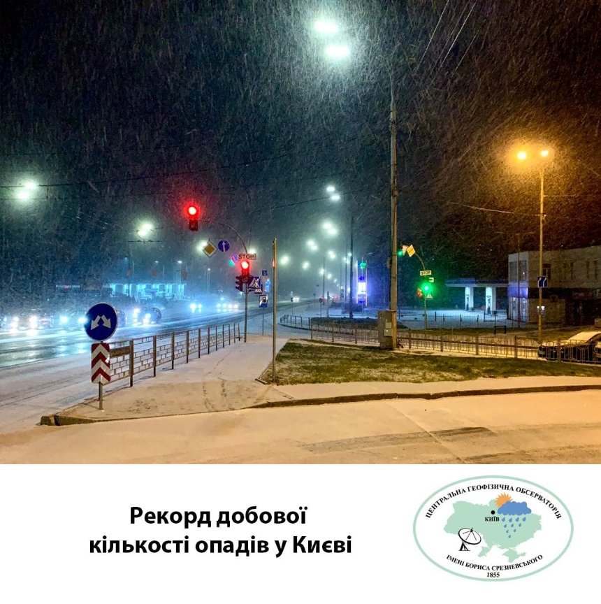 У Києві зафіксували рекордну добову кількість опадів