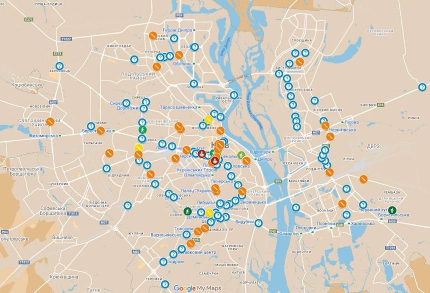 Активісти пропонують 95 нових наземних переходів у Києві