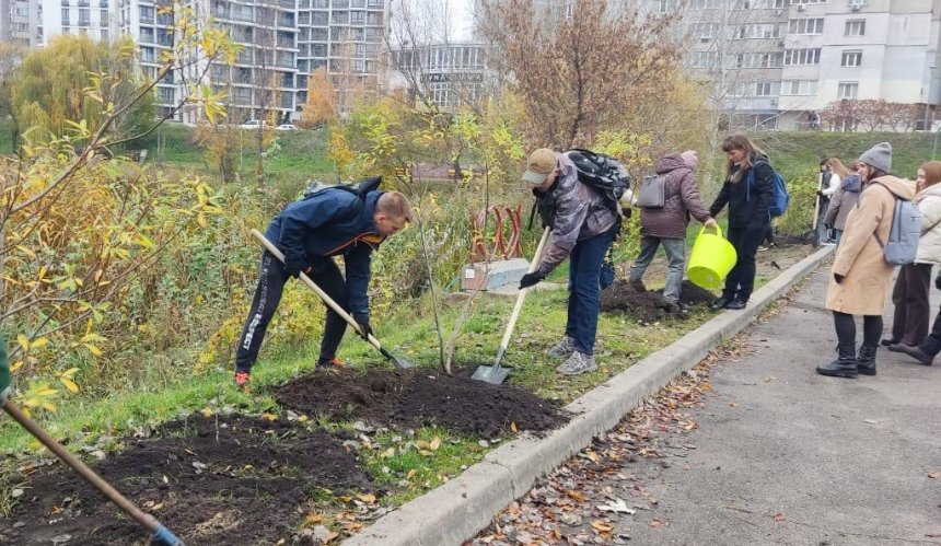 У парку "Позняки" висадили молоді верби: як вони виглядають