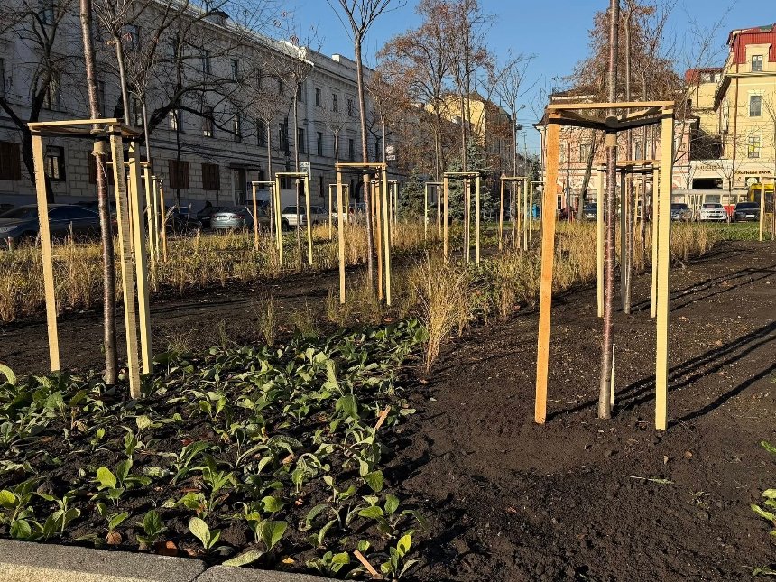 На Контрактовій площі оновили сквер