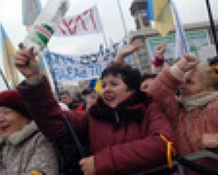 В Киеве состоялась акция солидарности с белорусскими политзаключенными