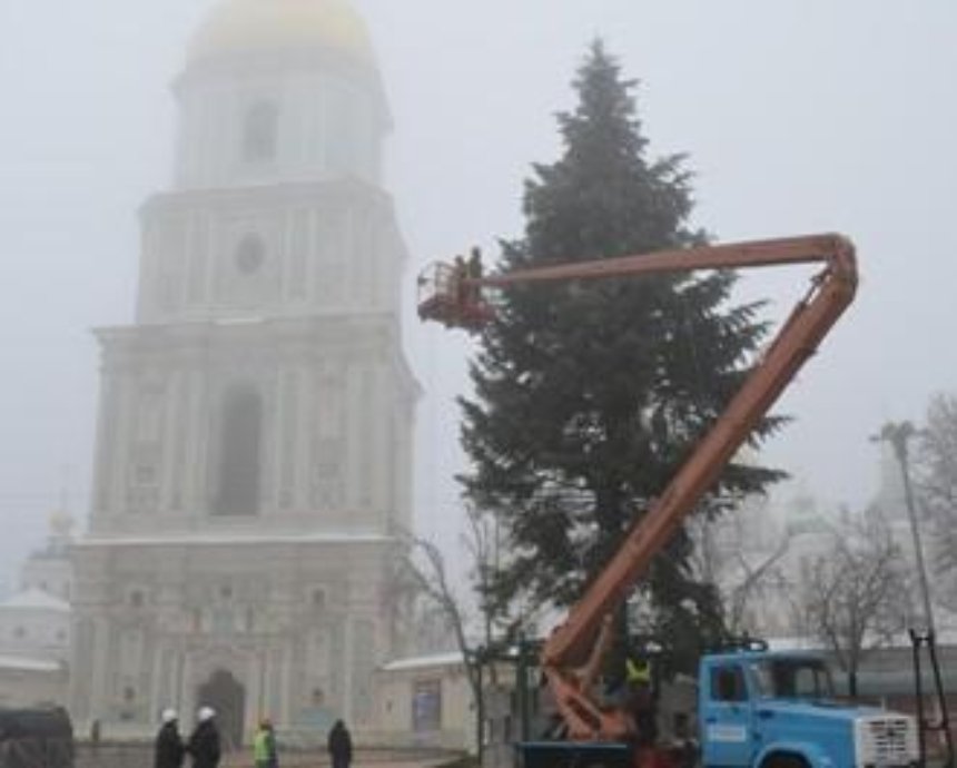 Сегодня вечером на Софиевской площади зажгутся огни новогодней ёлки