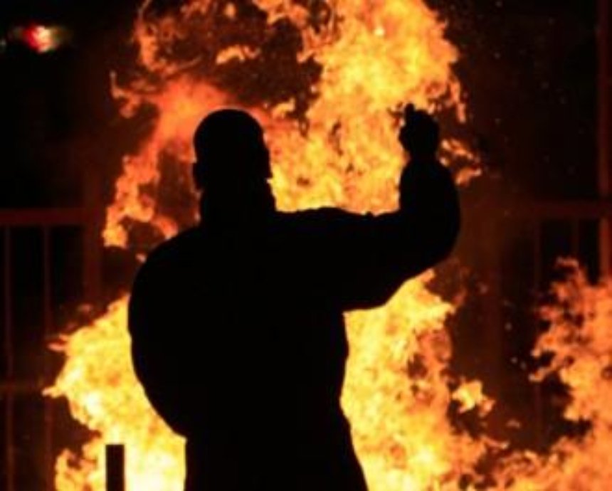 В Киеве родной сын пытался заживо сжечь своего отца