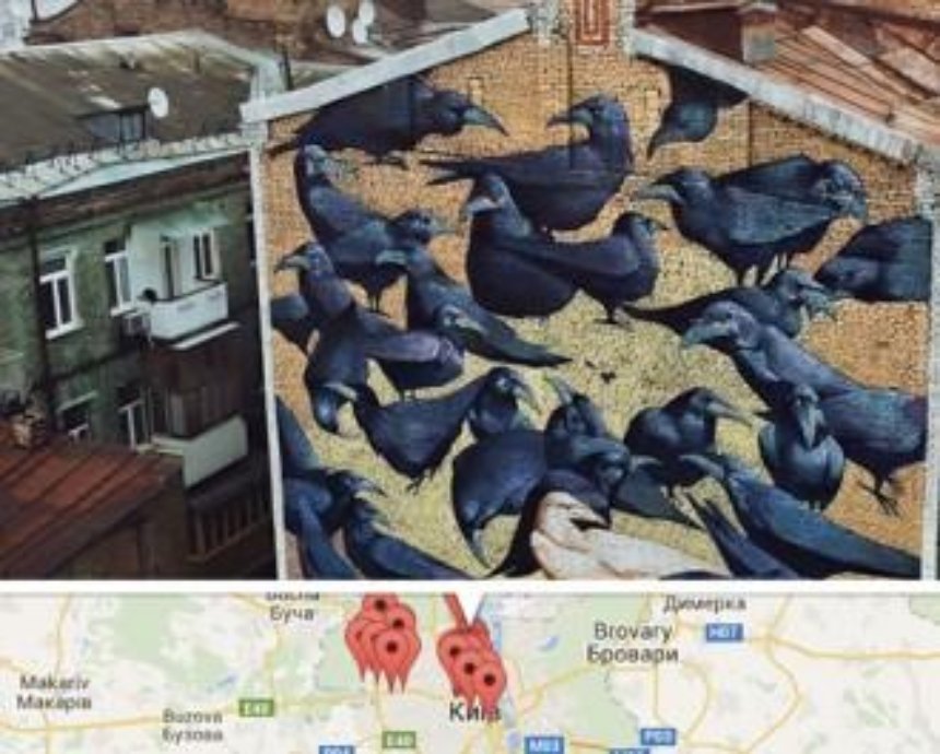 Киевлянин создал карту муралов города