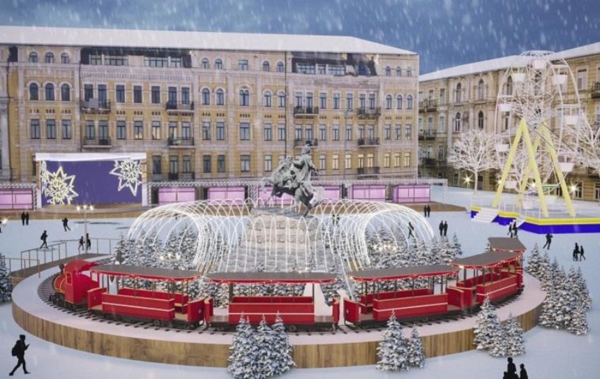 На Софийской площади появится гигантская снежинка