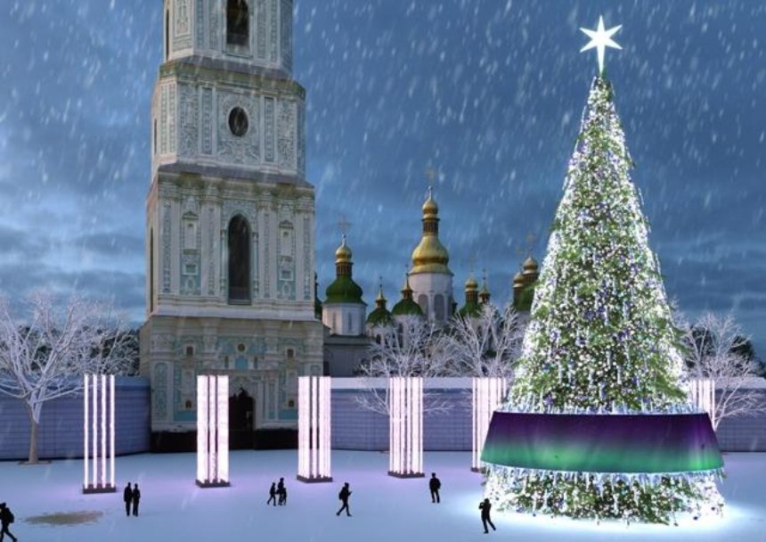 «Страна северного сияния»: как Киев отметит Новый год (фото)