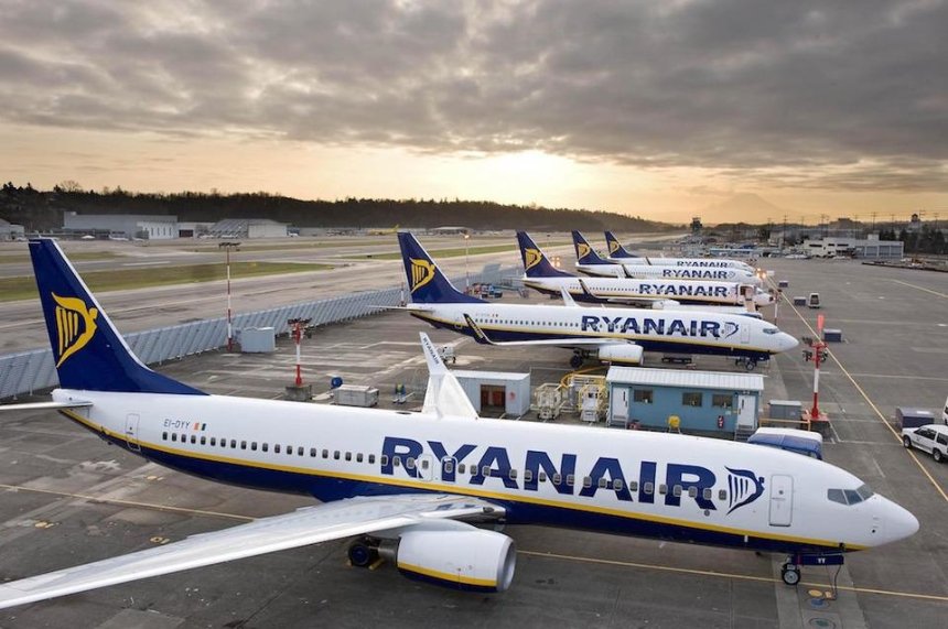 Ryanair прекратит рейсы из Киева в Нюрнберг и Стокгольм