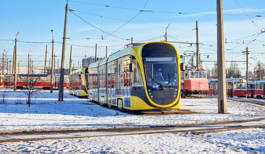 Киеве получил еще два новых низкополых трамвая «Татра-Юг»