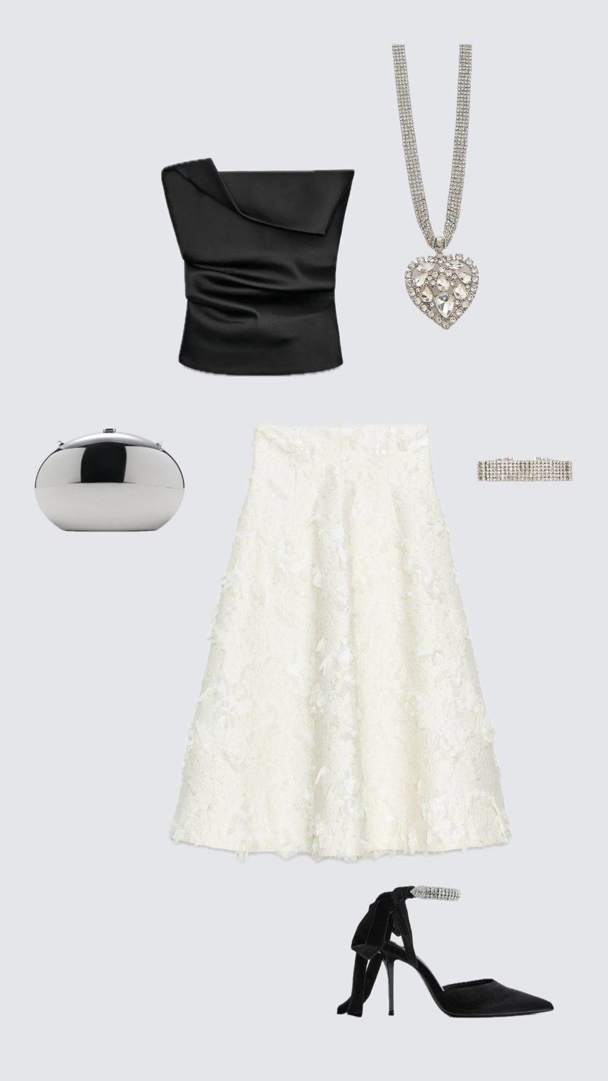 Чорно-білий образ для неї на Новий рік 2026