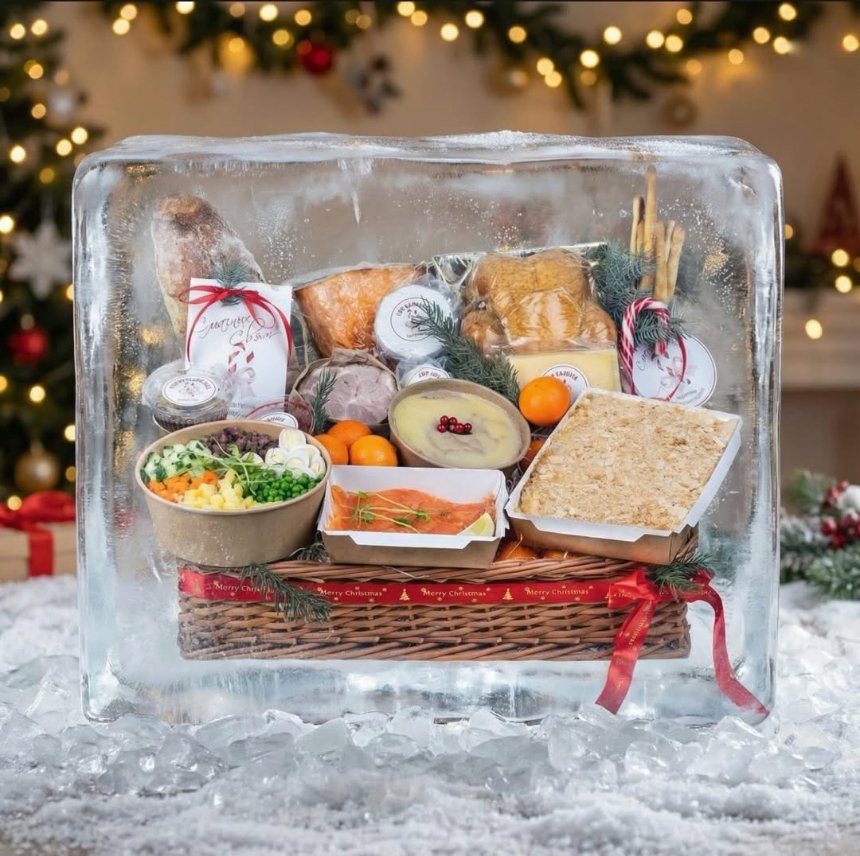 Новорічний кошик від італійського ресторану "Буффаліно" у Києві Новорічні кошики 2025-2026: де замовити готові страви до святкового столу