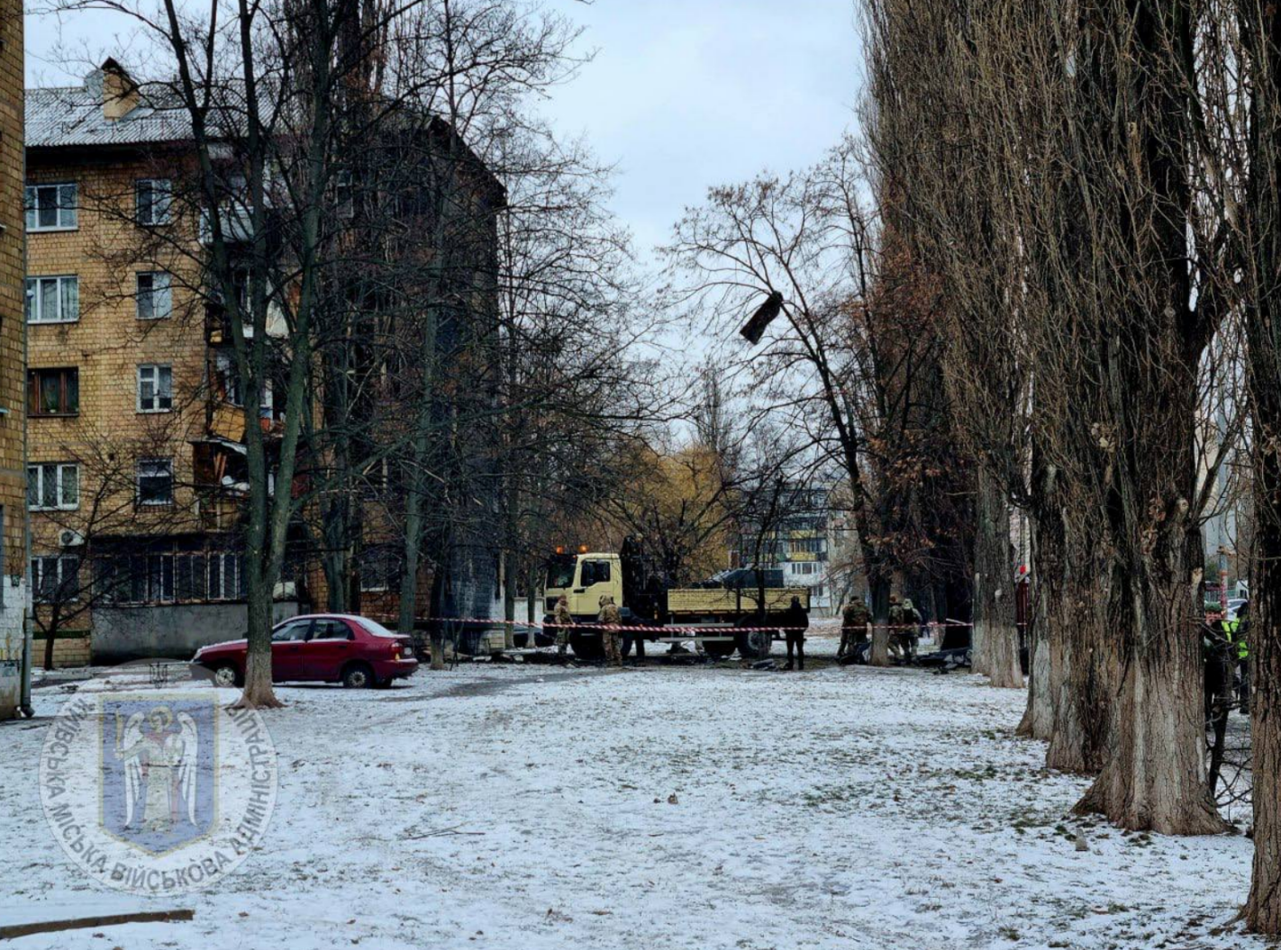 Наслідки ракетного обстрілу Києва 23 січня — фото