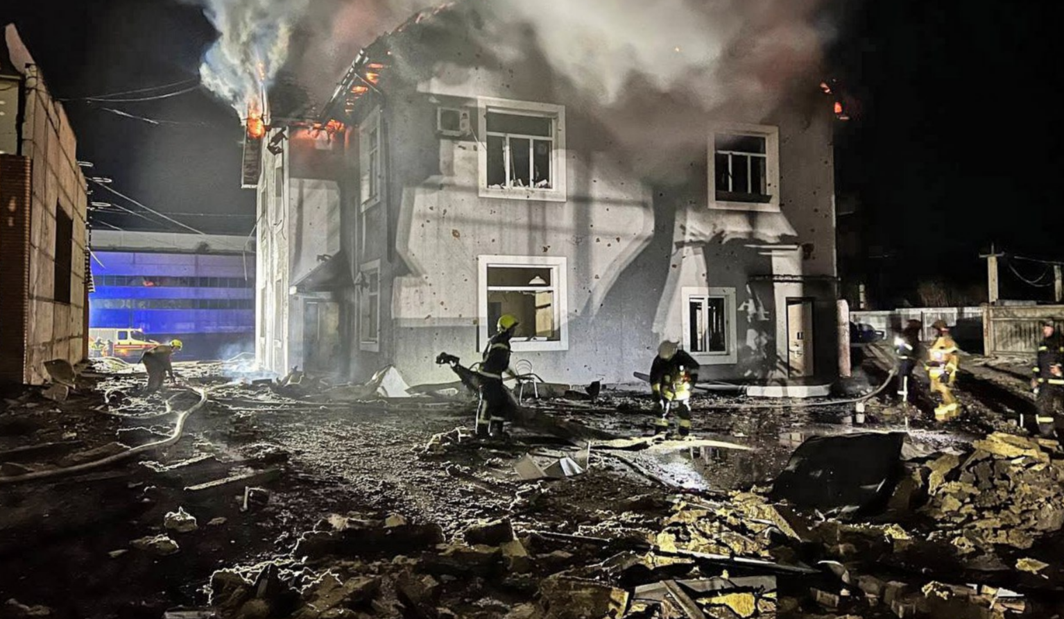30 січня Київську область атакували дронами-камікадзе: наслідки з фото