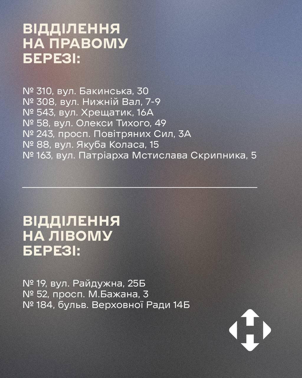 Пункт незламності на Новій пошті: 10 відділень у Києві працюватимуть цілодобово