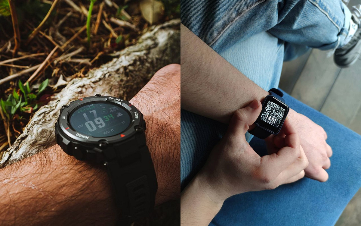 Смарт-часы Amazfit T-Rex Pro — около 4 400 грн, смарт-часы Mi Watch Lite — от 1 700 грн