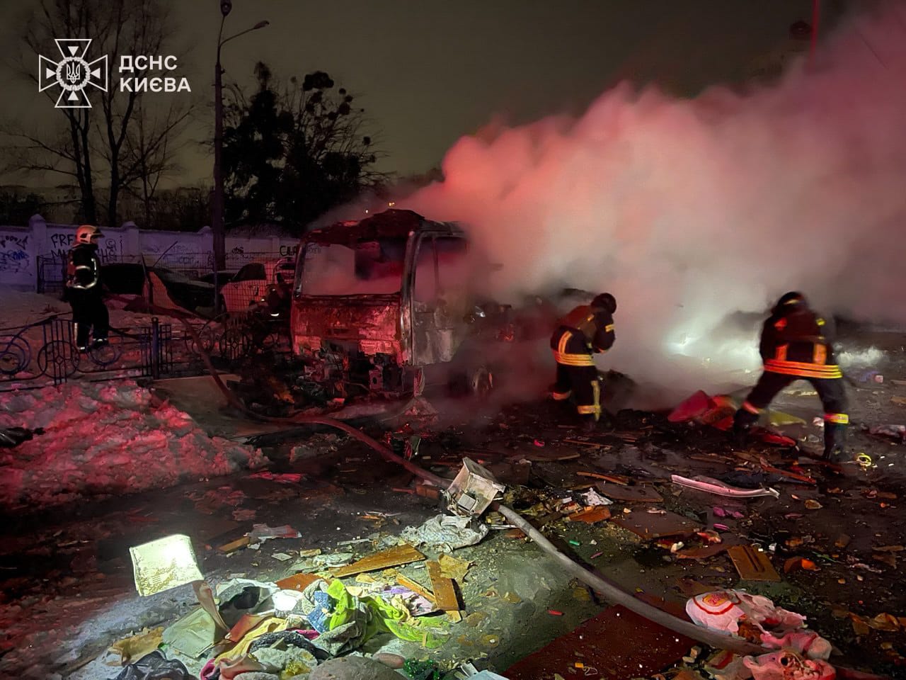 Нічна атака дронів на Київ