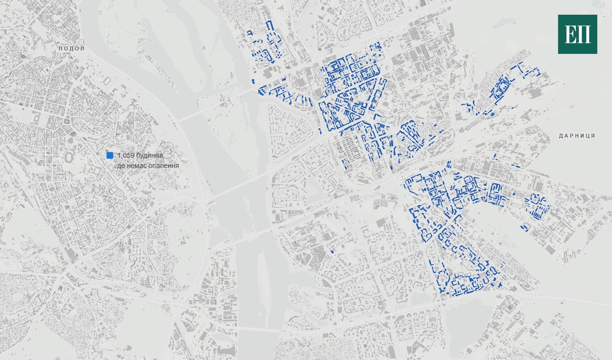 Які будинки у Києві залишаться без тепла до кінця зими 2026 року
