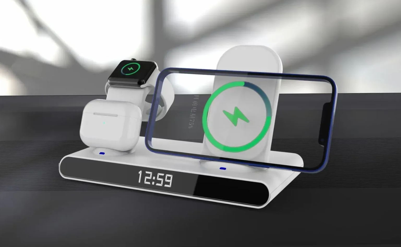 Повербанк з бездротовою зарядкою та магнітом